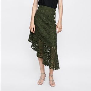 Zara Ruffle Lace Skirt